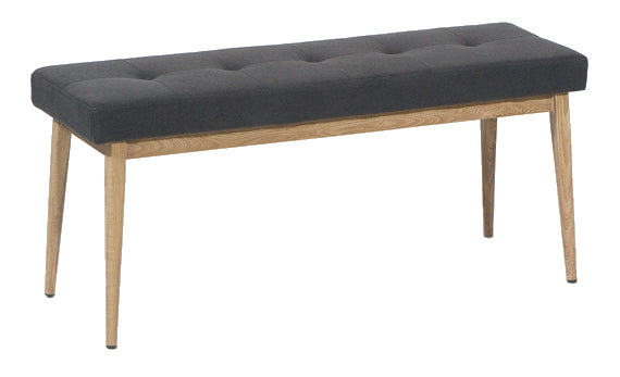 Carrie Bench - Graphite/White Oak