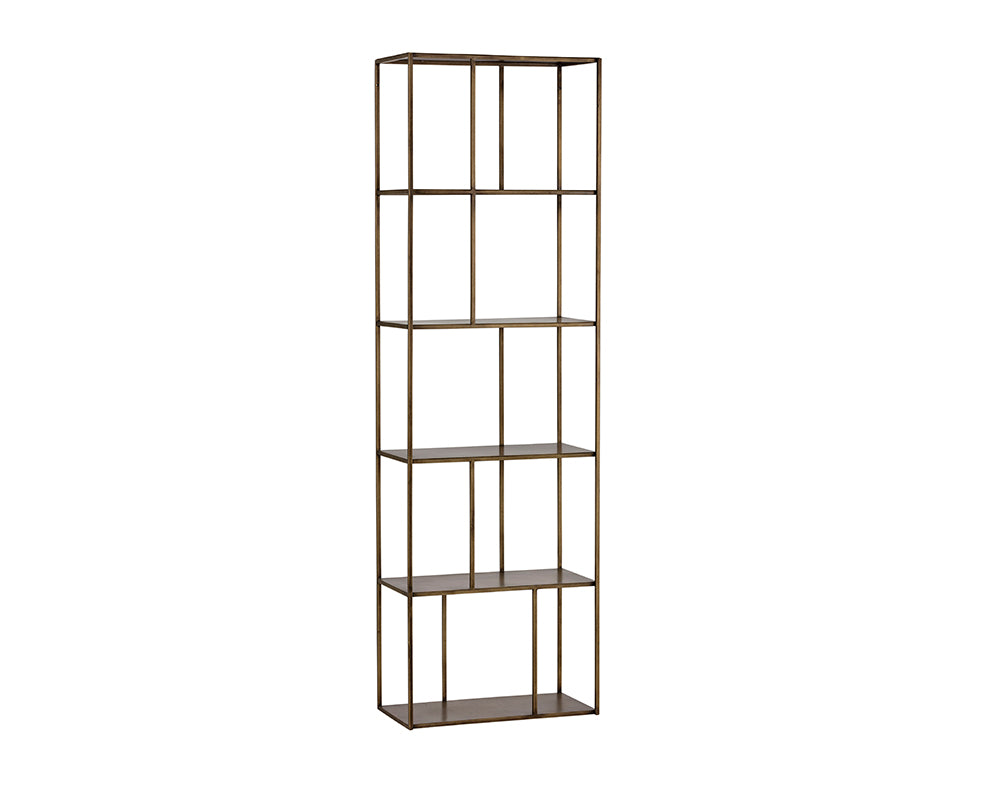 Paris Bookcase - Small - Antique Brass