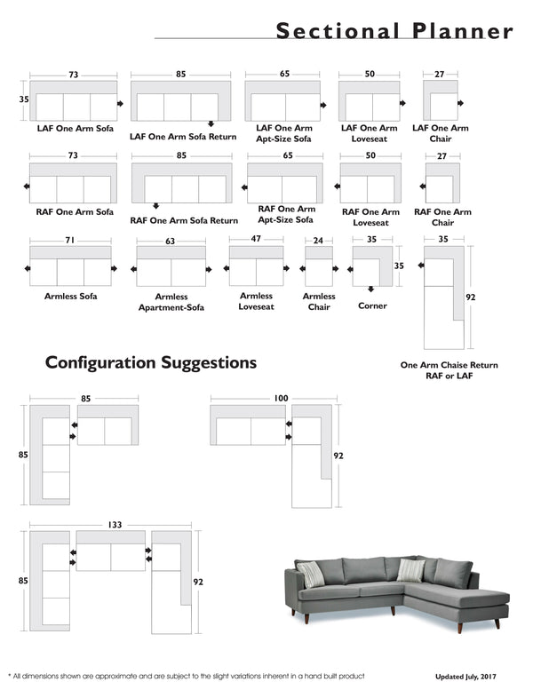Vine Sectional Sofa - Custom Made