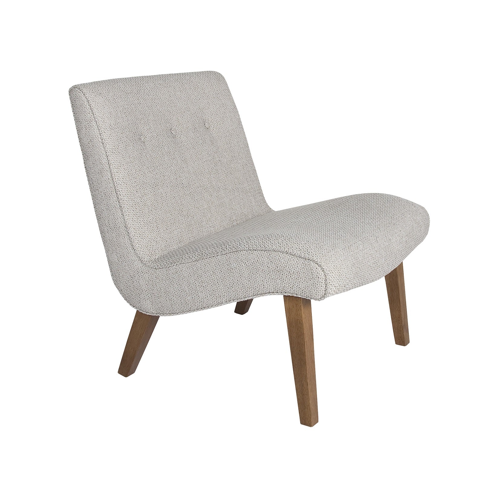 Fifi Occasional Chair – Oatmeal with Walnut Legs
