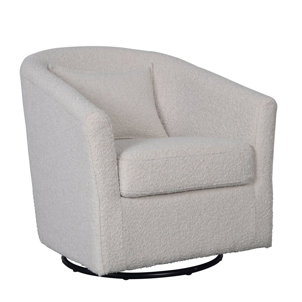 San Diego Swivel Glider - Cream Bouclé