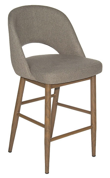 Harry Counter Stool - Slate/Black Walnut Base