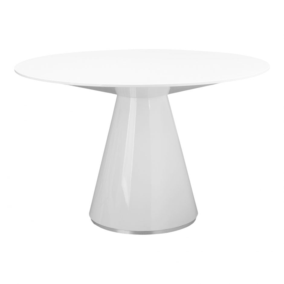 Otago Round Dining Table - White