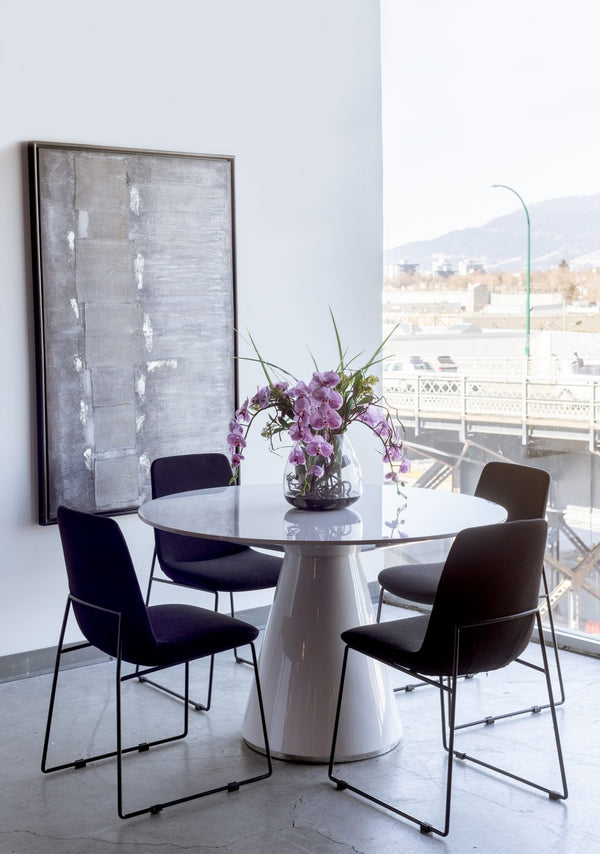 Otago Round Dining Table - White