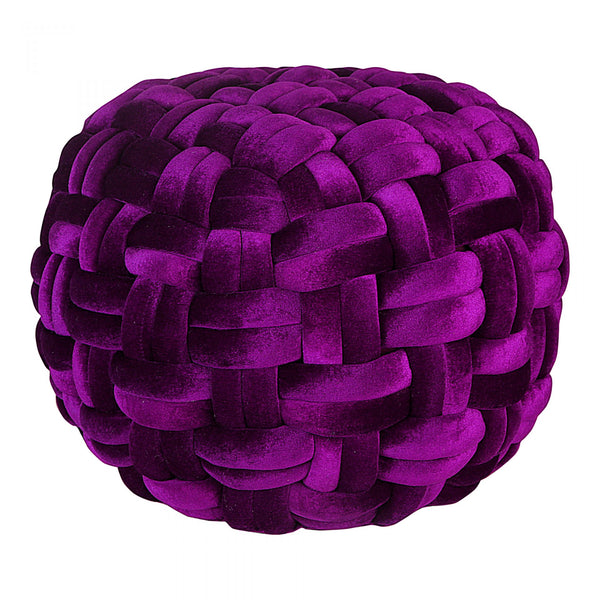 PJ Velvet Pouf - Wine