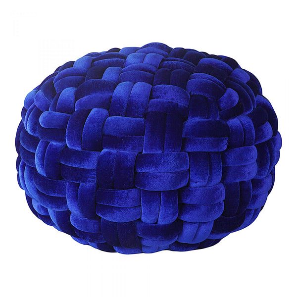 PJ Velvet Pouf - Royal Blue