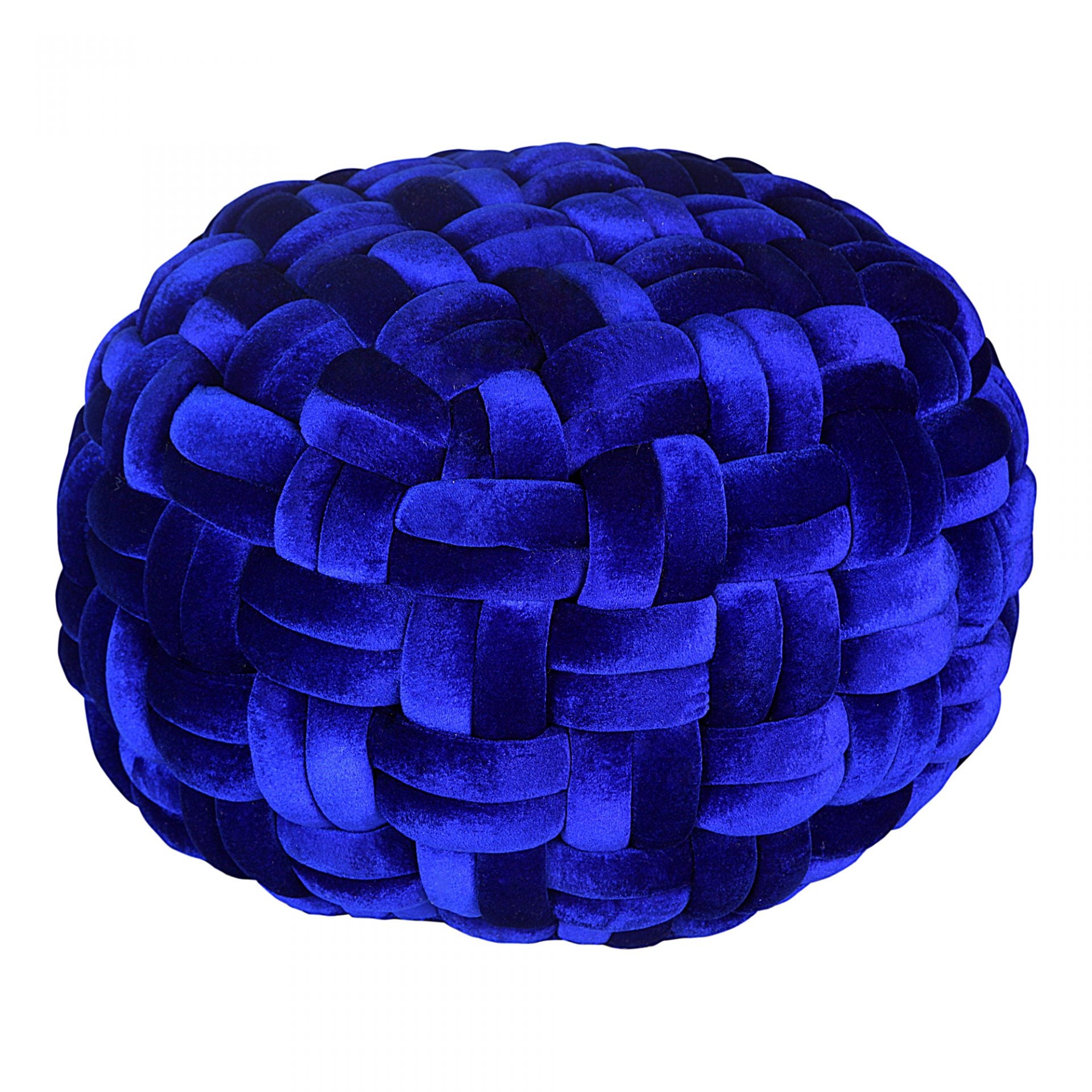 PJ Velvet Pouf - Royal Blue