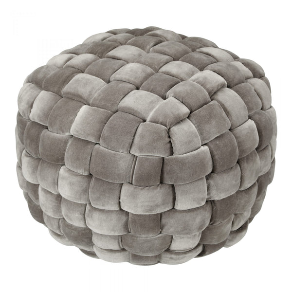 Jazzy Charcoal Pouf