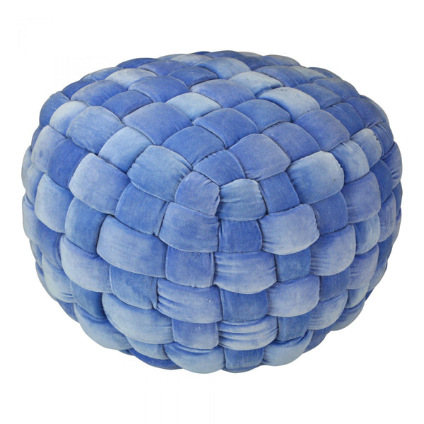 Jazzy Sky Blue Pouf