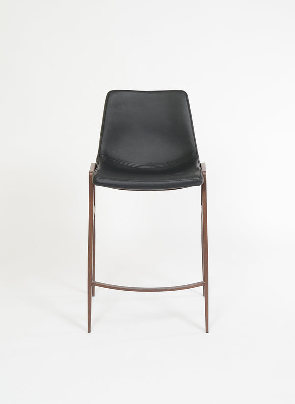 Rocket Counter Stool - Black with Black Walnut