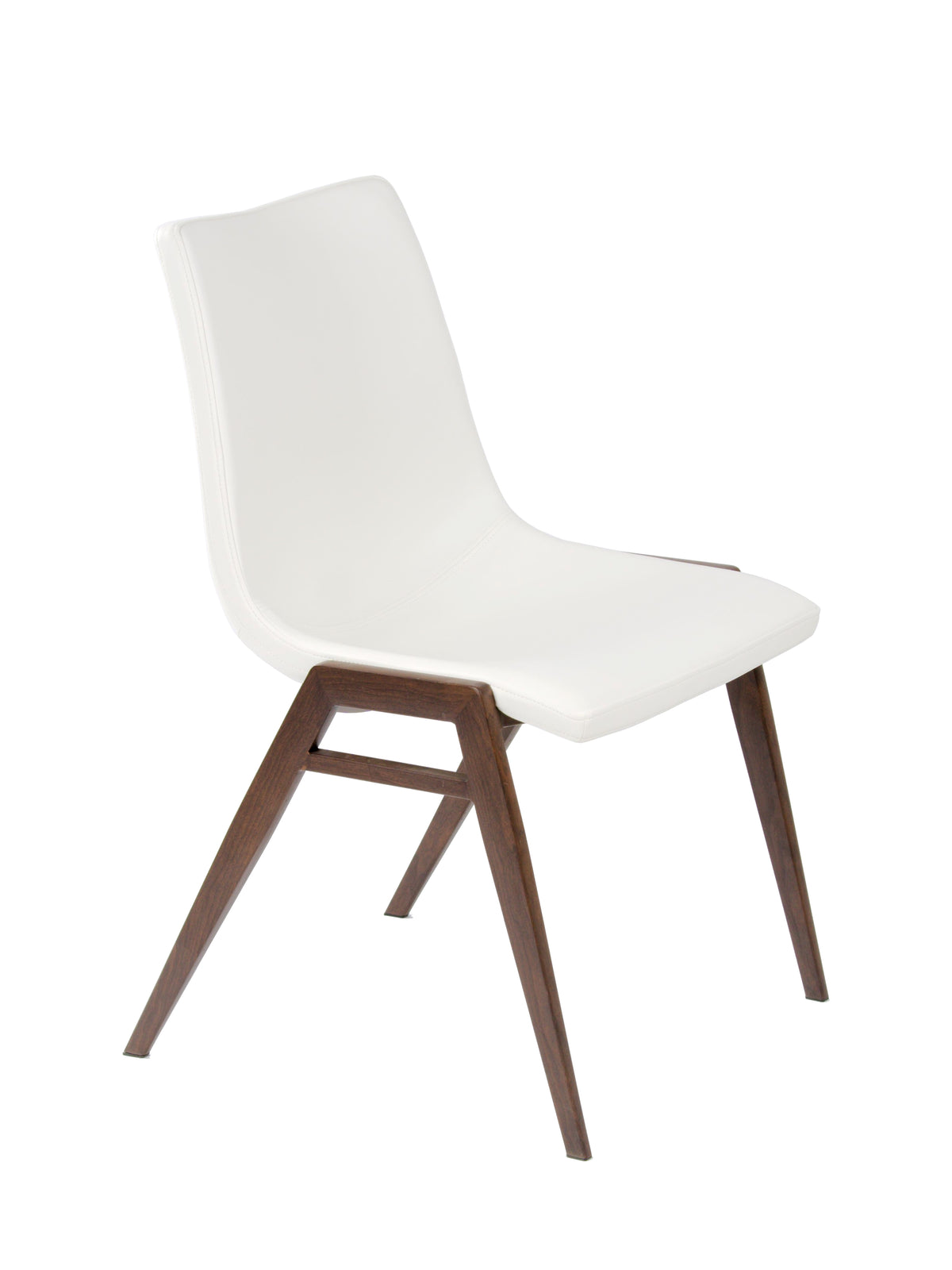 Rocket Chair - White/Black Walnut