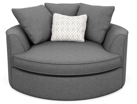 Robson Chair in Tony Charcoal - Custom Made