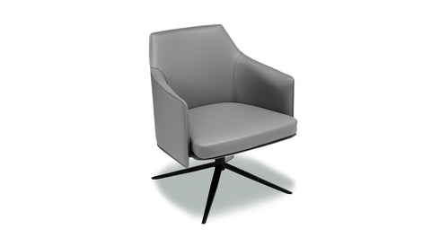 Riven Swivel Dining Chair - Steel
