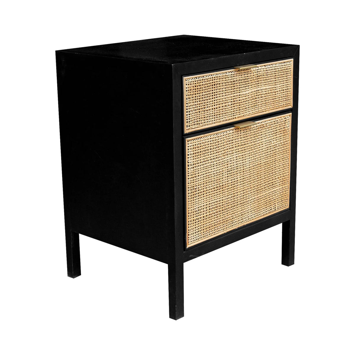 Rattan Filing Cabinet - Ebony