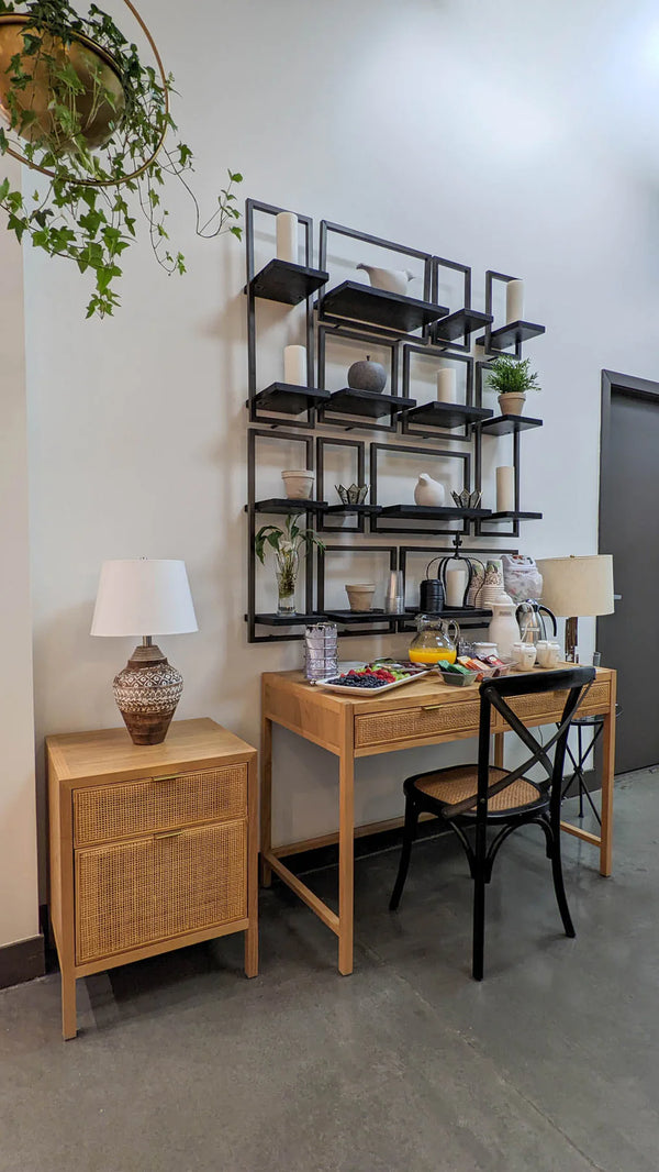 Rattan Filing Cabinet - Natural