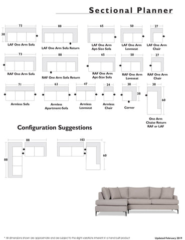 Denman Sectional Sofa - Custom Made