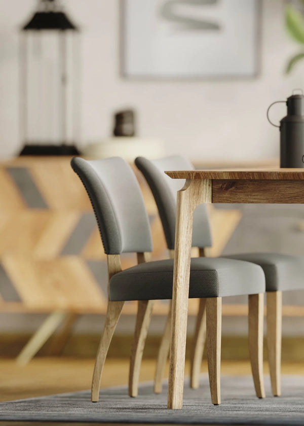 Luther Dining Chair - Stormy Grey/Natural