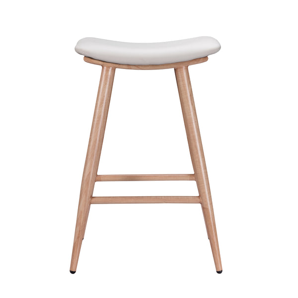 Jojo Counter Stool - White Oak Metal Base