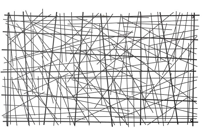 Matrix Random Grid Rectangle Metal Wall Decor