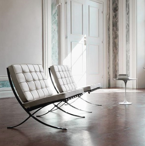 Barcelona Cross Chair - White