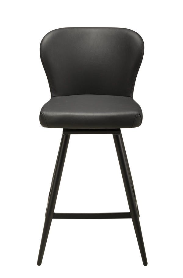 Janna Swivel Counter Stool - Black