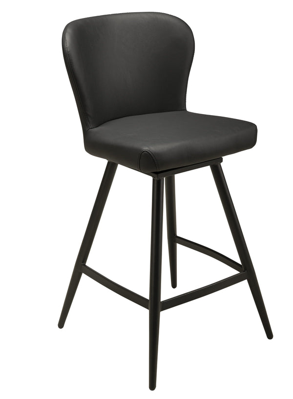Janna Swivel Counter Stool - Black
