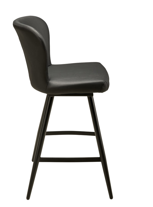 Janna Swivel Counter Stool - Black