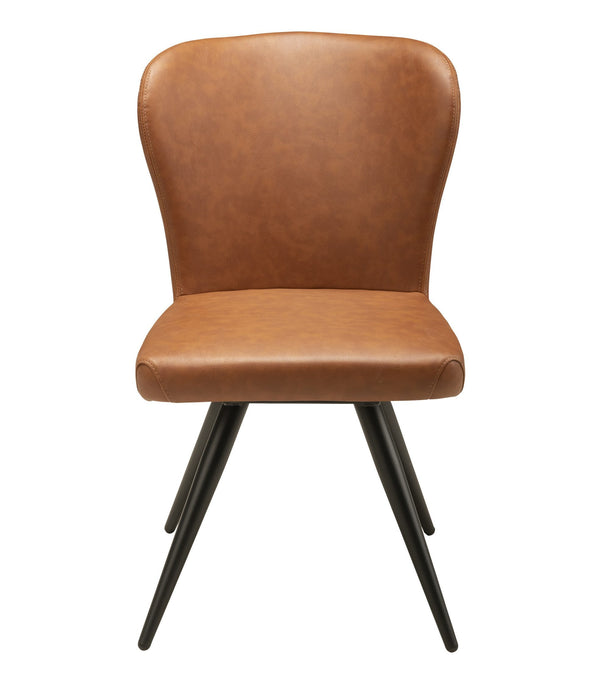 Janna Swivel Side Chair - Cognac