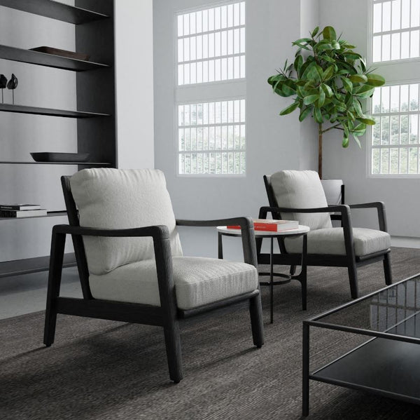 Buckles Lounge Chair - Vanilla Bean