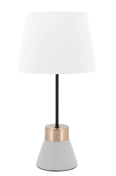Loris Tapered Brass / Cement Accent Lamp