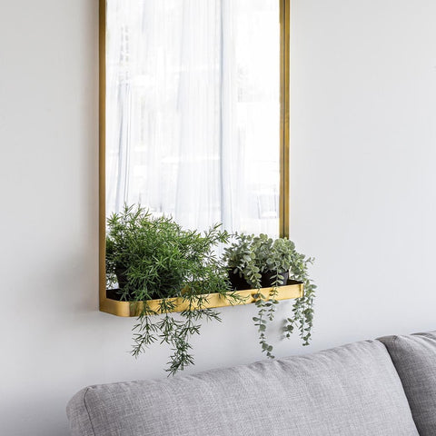 District Flats Mirror – Brushed Gold