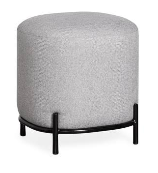 Pender Pin Leg Upholstered Stool - Grey