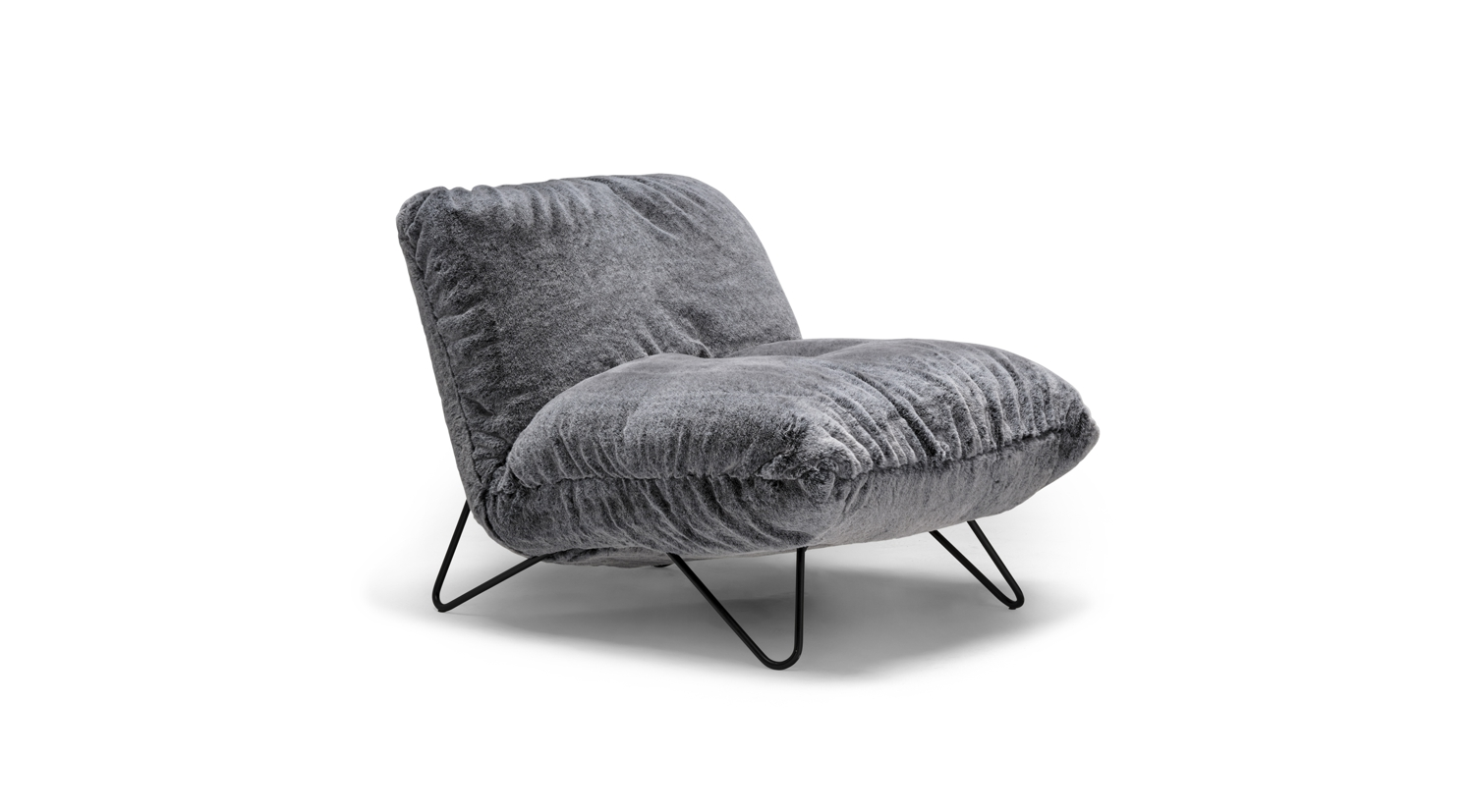 Poco Lounge Chair - Vegan Fur
