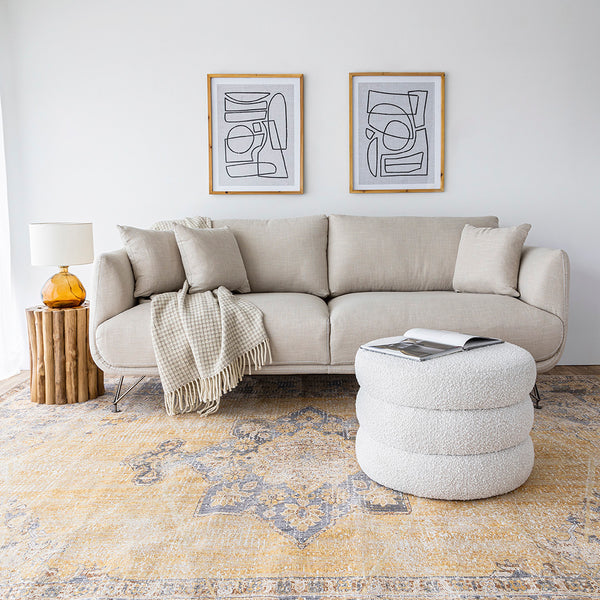 Spring Ottoman - Off-White – S