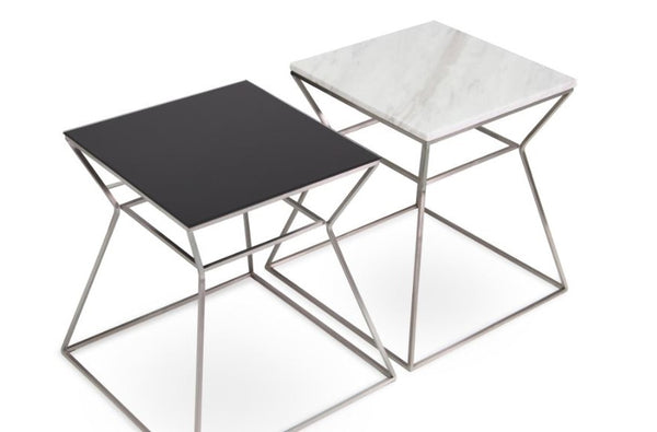 Gakko Black Glass End Table