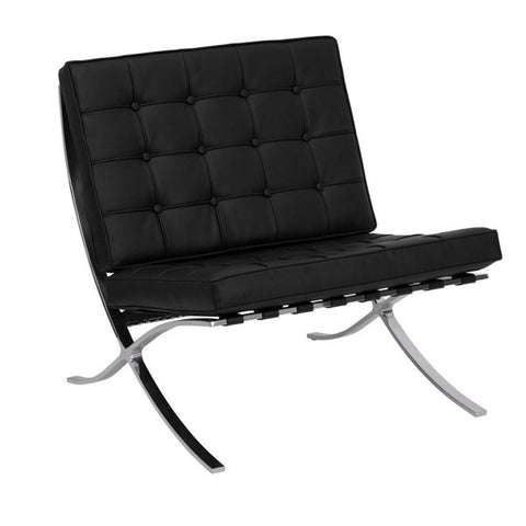 Barcelona Pavilion Lounge Chair - Black
