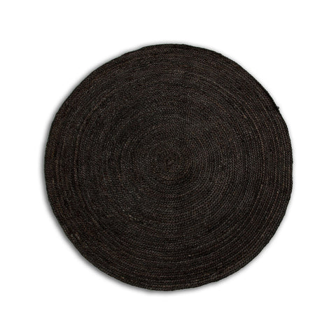 Delilah 9ft Round Rug – Black