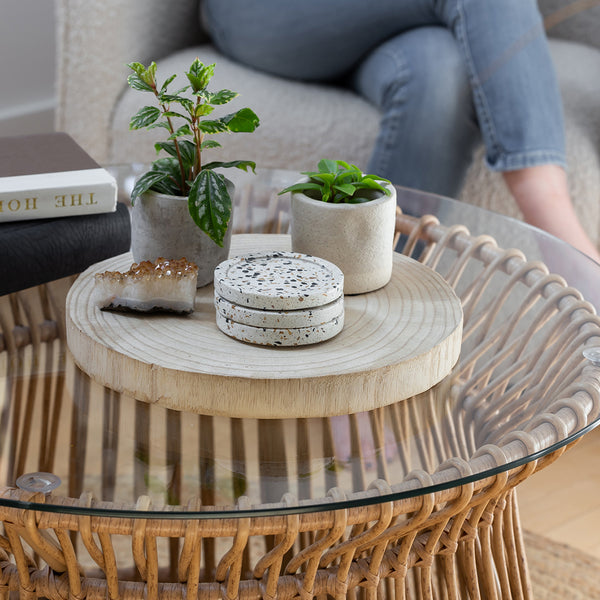 Nova Wood Round Coaster