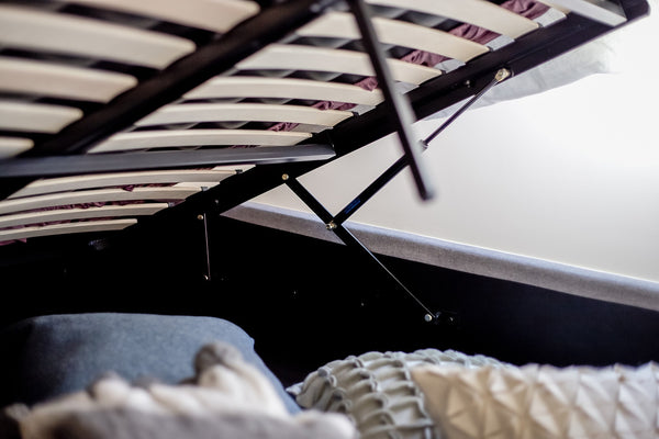 Debbie Tall Double Storage Bed – Cream