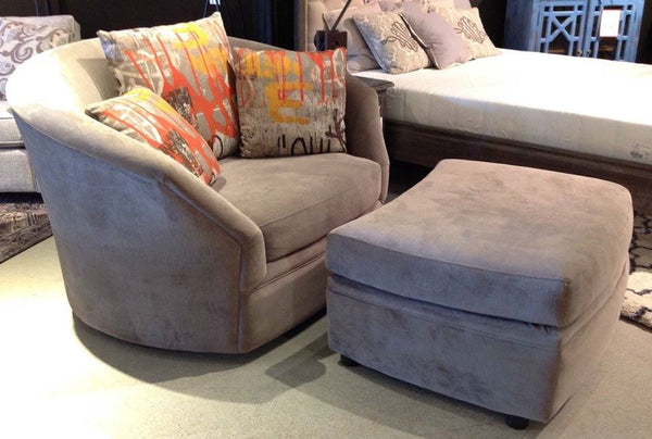 Swoon Lounge Chair & Ottoman - Custom Made