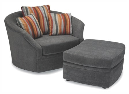 Swoon Lounge Chair & Ottoman - Custom Made